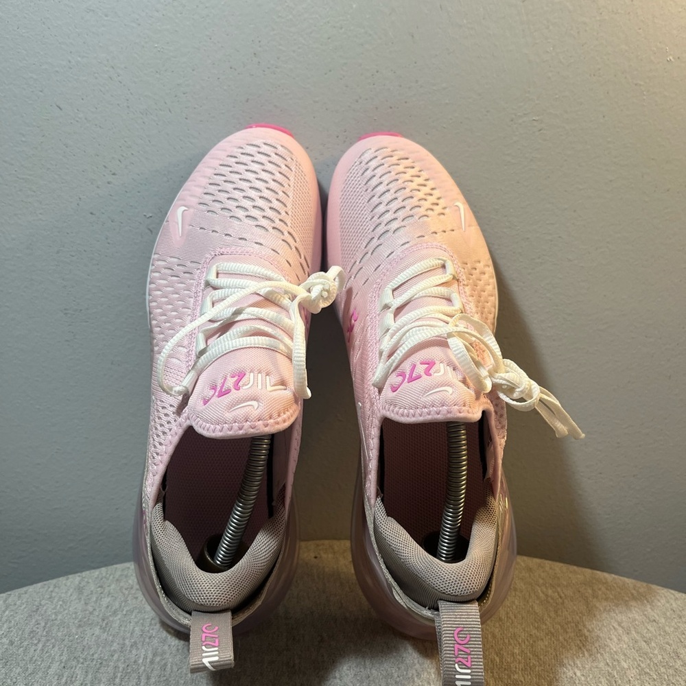 Nike Air Max 270 BG Pink Foam Summit White Size 7Y / Women's Size 8.5 IB4435-663 - Picture 9 of 11